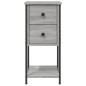 vidaXL Nachttisch Grau Sonoma 32x42x70 cm Holzwerkstoff vidaXL Nachttisch Grau Sonoma 32x42x70 cm Holzwerkstoff