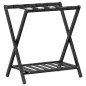 vidaXL Gepäckablage Schwarz 68x38x58 cm Bambus
