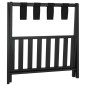 vidaXL Gepäckablage Schwarz 68x38x58 cm Bambus