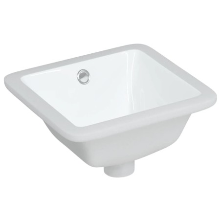 vidaXL Waschbecken Weiß 30,5x27x14 cm Rechteckig Keramik