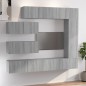 vidaXL 7-tlg. TV-Schrank-Set Grau Sonoma Holzwerkstoff vidaXL 7-tlg. TV-Schrank-Set Grau Sonoma Holzwerkstoff