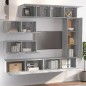 vidaXL 7-tlg. TV-Schrank-Set Grau Sonoma Holzwerkstoff vidaXL 7-tlg. TV-Schrank-Set Grau Sonoma Holzwerkstoff