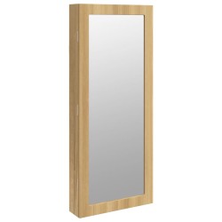 vidaXL Spiegel-Schmuckschrank mit LED-Beleuchtung Wandmontage