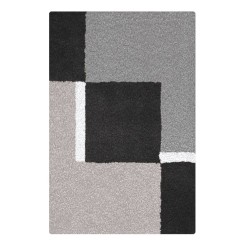 Kleine Wolke Badteppich Dakota Platinum 60x90 cm Grau und Schwarz