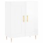 Highboard Hochglanz-Weiß 69,5x34x180 cm Holzwerkstoff Highboard Hochglanz-Weiß 69,5x34x180 cm Holzwerkstoff