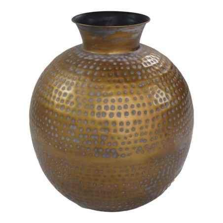 HSM Collection Vase Padua Groß 40x45 cm Gold und Grau