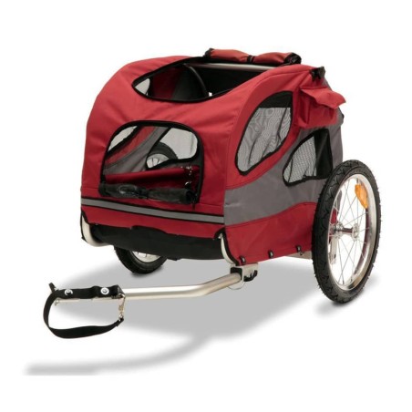PetSafe Fahrradanhänger für Hunde Happy Ride M Rot