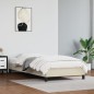Bettgestell Creme 80x200 cm Kunstleder Bettgestell Creme 80x200 cm Kunstleder