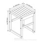 EISL Badhocker 35x35x45 cm Bambus EISL Badhocker 35x35x45 cm Bambus