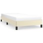 Bettgestell Creme 80x200 cm Kunstleder Bettgestell Creme 80x200 cm Kunstleder