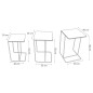 Rousseau 3-tlg. Beistelltisch-Set Covera Metall Mehrfarbig Rousseau 3-tlg. Beistelltisch-Set Covera Metall Mehrfarbig