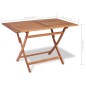 vidaXL 5-tlg. Garten-Essgruppe Teak Massivholz vidaXL 5-tlg. Garten-Essgruppe Teak Massivholz