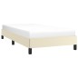 Bettgestell Creme 80x200 cm Kunstleder Bettgestell Creme 80x200 cm Kunstleder