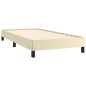Bettgestell Creme 80x200 cm Kunstleder Bettgestell Creme 80x200 cm Kunstleder