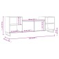 vidaXL TV-Schrank Hochglanz-Weiß 160x35x55 cm Holzwerkstoff vidaXL TV-Schrank Hochglanz-Weiß 160x35x55 cm Holzwerkstoff