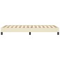 Bettgestell Creme 80x200 cm Kunstleder Bettgestell Creme 80x200 cm Kunstleder