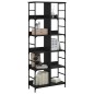 vidaXL Bücherregal Schwarz 78,5x33x188,5 cm Holzwerkstoff vidaXL Bücherregal Schwarz 78,5x33x188,5 cm Holzwerkstoff