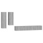 vidaXL 4-tlg. TV-Schrank-Set Grau Sonoma Holzwerkstoff vidaXL 4-tlg. TV-Schrank-Set Grau Sonoma Holzwerkstoff