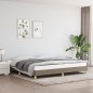 vidaXL Bettgestell Taupe 200x200 cm Stoff vidaXL Bettgestell Taupe 200x200 cm Stoff