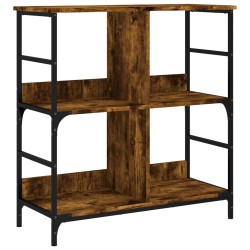vidaXL Bücherregal Räuchereiche 78,5x33x82 cm Holzwerkstoff