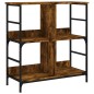 vidaXL Bücherregal Räuchereiche 78,5x33x82 cm Holzwerkstoff vidaXL Bücherregal Räuchereiche 78,5x33x82 cm Holzwerkstoff