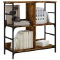 vidaXL Bücherregal Räuchereiche 78,5x33x82 cm Holzwerkstoff vidaXL Bücherregal Räuchereiche 78,5x33x82 cm Holzwerkstoff