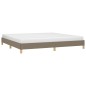 vidaXL Bettgestell Taupe 200x200 cm Stoff vidaXL Bettgestell Taupe 200x200 cm Stoff