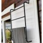 Bathroom Solutions Tür-Handtuchhalter Metall Schwarz Bathroom Solutions Tür-Handtuchhalter Metall Schwarz