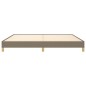 vidaXL Bettgestell Taupe 200x200 cm Stoff vidaXL Bettgestell Taupe 200x200 cm Stoff