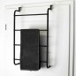 Bathroom Solutions Tür-Handtuchhalter Metall Schwarz Bathroom Solutions Tür-Handtuchhalter Metall Schwarz