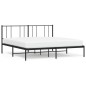 vidaXL Bettgestell mit Kopfteil Metall Schwarz 180x200 cm vidaXL Bettgestell mit Kopfteil Metall Schwarz 180x200 cm