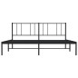 vidaXL Bettgestell mit Kopfteil Metall Schwarz 180x200 cm vidaXL Bettgestell mit Kopfteil Metall Schwarz 180x200 cm
