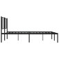 vidaXL Bettgestell mit Kopfteil Metall Schwarz 180x200 cm vidaXL Bettgestell mit Kopfteil Metall Schwarz 180x200 cm