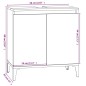 vidaXL Waschbeckenunterschrank Weiß 58x33x60 cm Holzwerkstoff vidaXL Waschbeckenunterschrank Weiß 58x33x60 cm Holzwerkstoff