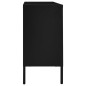 vidaXL Sideboard Schwarz 105x35x70 cm Stahl und Hartglas vidaXL Sideboard Schwarz 105x35x70 cm Stahl und Hartglas