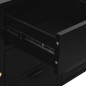 vidaXL Sideboard Schwarz 105x35x70 cm Stahl und Hartglas vidaXL Sideboard Schwarz 105x35x70 cm Stahl und Hartglas