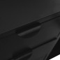 vidaXL Sideboard Schwarz 105x35x70 cm Stahl und Hartglas vidaXL Sideboard Schwarz 105x35x70 cm Stahl und Hartglas