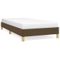 vidaXL Bettgestell ohne Matratze Dunkelbraun 80x200 cm Stoff vidaXL Bettgestell ohne Matratze Dunkelbraun 80x200 cm Stoff
