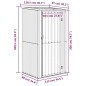 vidaXL Geräteschuppen Anthrazit 118,5x97x209,5 cm Verzinkter Stahl vidaXL Geräteschuppen Anthrazit 118,5x97x209,5 cm Verzinkter Stahl