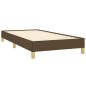 vidaXL Bettgestell ohne Matratze Dunkelbraun 80x200 cm Stoff vidaXL Bettgestell ohne Matratze Dunkelbraun 80x200 cm Stoff