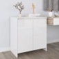 vidaXL Sideboard Hochglanz-Weiß 70x41x75 cm Holzwerkstoff vidaXL Sideboard Hochglanz-Weiß 70x41x75 cm Holzwerkstoff