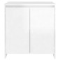 vidaXL Sideboard Hochglanz-Weiß 70x41x75 cm Holzwerkstoff vidaXL Sideboard Hochglanz-Weiß 70x41x75 cm Holzwerkstoff