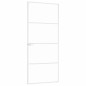vidaXL Innentür Weiß 83x201,5 cm Hartglas & Aluminium Schlank vidaXL Innentür Weiß 83x201,5 cm Hartglas & Aluminium Schlank