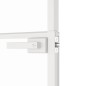 vidaXL Innentür Weiß 83x201,5 cm Hartglas & Aluminium Schlank vidaXL Innentür Weiß 83x201,5 cm Hartglas & Aluminium Schlank
