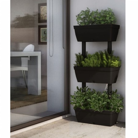 vidaXL Pflanzkübel 6-tlg. 100 cm Anthrazit