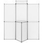 vidaXL 8-Panel Faltdisplay Messewand mit Tisch 181×200 cm Weiß vidaXL 8-Panel Faltdisplay Messewand mit Tisch 181×200 cm Weiß