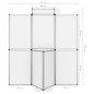 vidaXL 8-Panel Faltdisplay Messewand mit Tisch 181×200 cm Weiß vidaXL 8-Panel Faltdisplay Messewand mit Tisch 181×200 cm Weiß