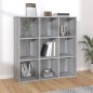 vidaXL Bücherschrank Grau Sonoma 98x30x98 cm vidaXL Bücherschrank Grau Sonoma 98x30x98 cm