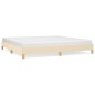 Bettgestell Creme 200x200 cm Stoff Bettgestell Creme 200x200 cm Stoff