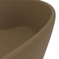 vidaXL Luxus-Waschbecken mit Überlauf Matt Creme 36x13 cm Keramik vidaXL Luxus-Waschbecken mit Überlauf Matt Creme 36x13 cm Keramik